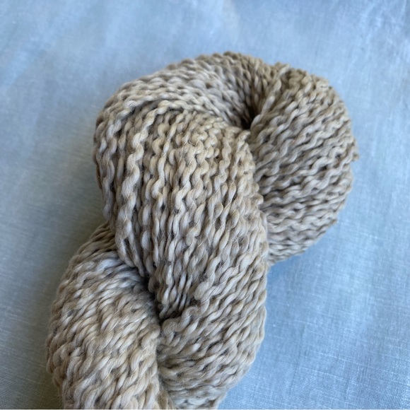 Manos del Uruguay Cotton Stria 50g flax tan 100% cotton yarn skein hank - Picture 2 of 5
